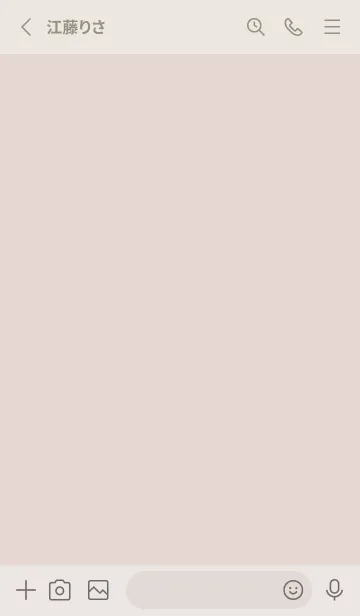 [LINE着せ替え] 超シンプル16<ベージュ>の画像2