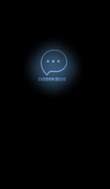 [LINE着せ替え] Ribbon  Blue Neon Theme V3 (JP)の画像1