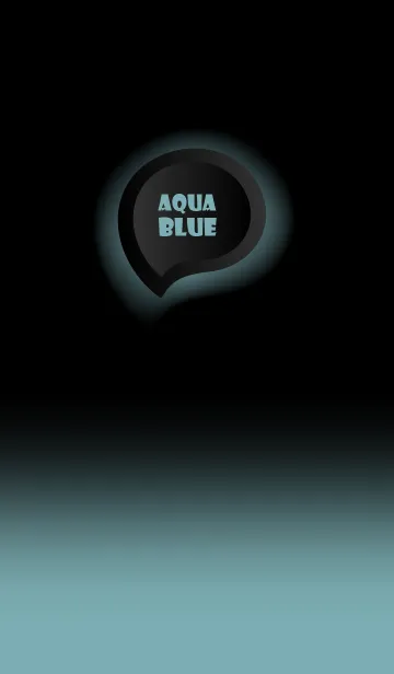 [LINE着せ替え] Aqua Blue & Black (JP)の画像1