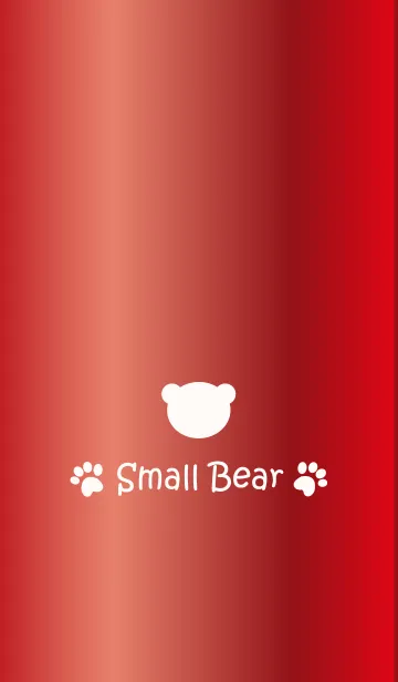 [LINE着せ替え] Small Bear *GLOSSYRED 6*の画像1