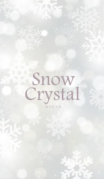 [LINE着せ替え] Snow Crystal-WHITE.MEKYM 11の画像1