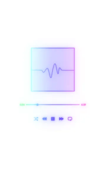 [LINE着せ替え] MUSIC PLAYER - GLOW - ホワイト 85の画像1