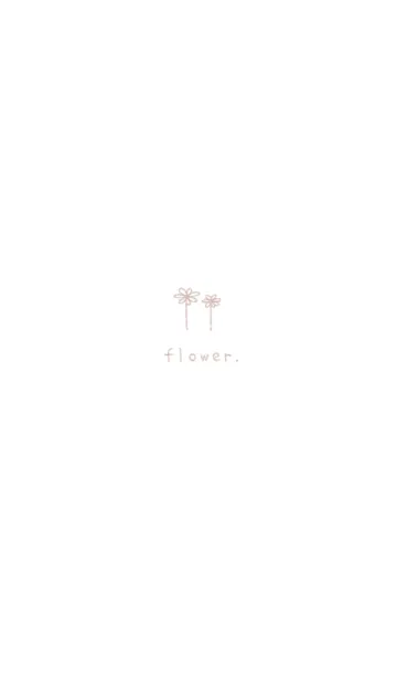 [LINE着せ替え] doodle flowers(くすみ2-01)の画像1