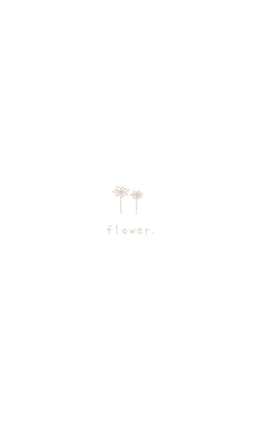 [LINE着せ替え] doodle flowers(くすみ2-02)の画像1