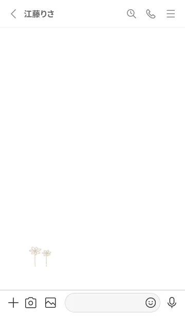 [LINE着せ替え] doodle flowers(くすみ2-02)の画像2