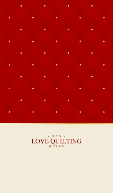[LINE着せ替え] LOVE QUILTING RED 22の画像1