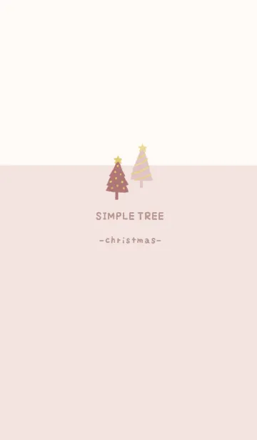 [LINE着せ替え] SIMPLE TREE -クリスマス- ピンクの画像1