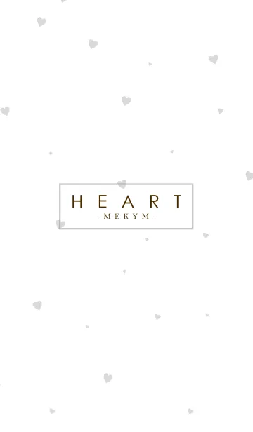 [LINE着せ替え] HEART GRAY-SIMPLE.MEKYM 9の画像1