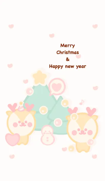 [LINE着せ替え] Little deer Little Christmas 2の画像1