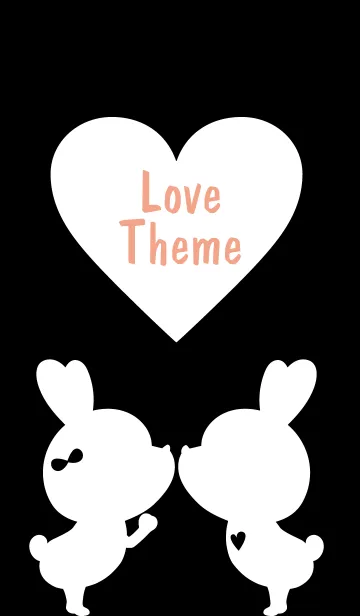 [LINE着せ替え] LOVE THEME Black and White 68の画像1