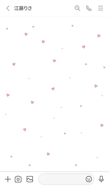 [LINE着せ替え] HEART PINK-SIMPLE.MEKYM 9の画像2