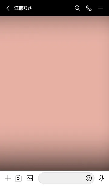 [LINE着せ替え] Seashell Pink Black V.3 (JP)の画像2