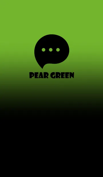Black & Pear Green Theme V3 (JP)の着せ替えメイン画像