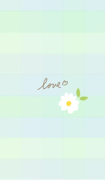 [LINE着せ替え] デイジー チェック柄26の画像1