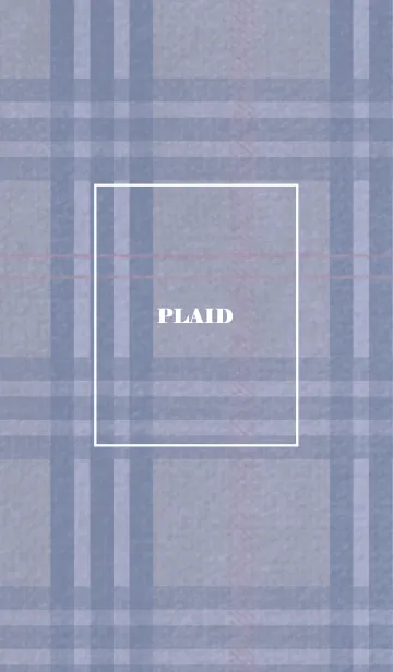 [LINE着せ替え] チェック柄 St 02 - くすみブルー 05の画像1