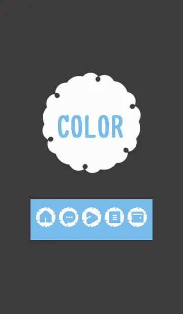 [LINE着せ替え] blue color G15の画像1