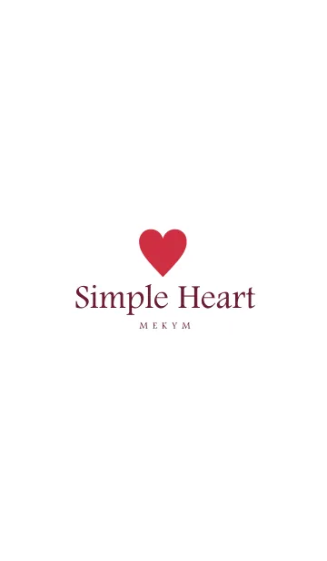 [LINE着せ替え] SIMPLE HEART-LOVE 18の画像1