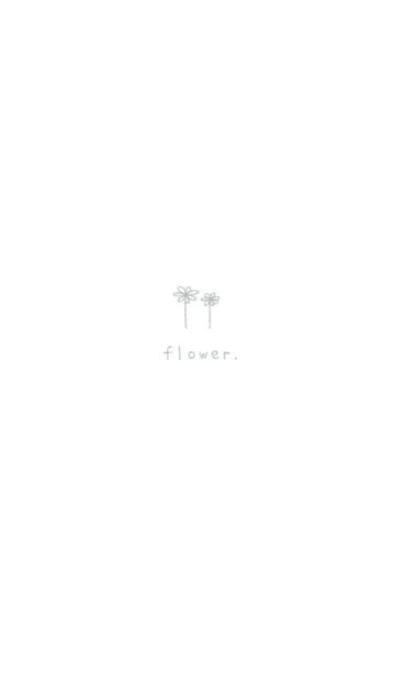 [LINE着せ替え] doodle flowers(くすみ2-05)の画像1