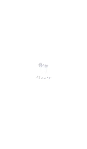 [LINE着せ替え] doodle flowers(くすみ2-06)の画像1