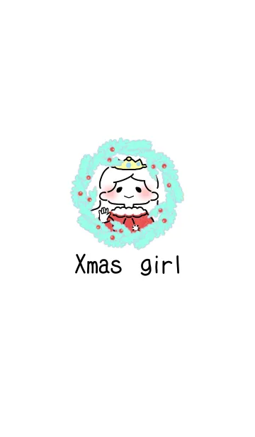 [LINE着せ替え] クリスマスガールの画像1