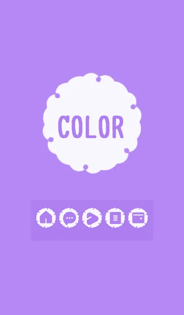 [LINE着せ替え] purple color G11の画像1