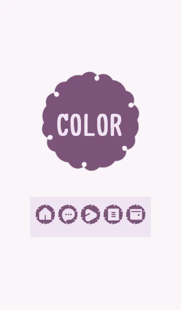 [LINE着せ替え] purple color G13の画像1