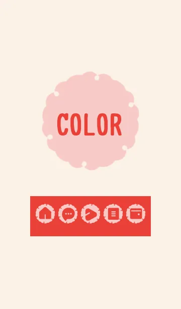 [LINE着せ替え] red color G14の画像1