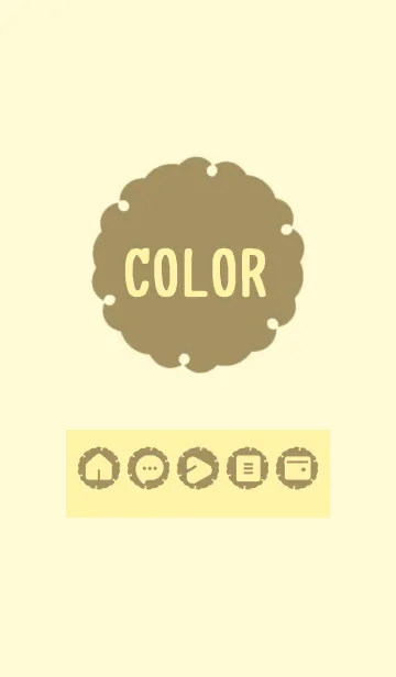 [LINE着せ替え] yellow color G15の画像1