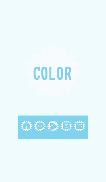 [LINE着せ替え] blue color H13の画像1