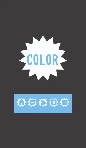 [LINE着せ替え] blue color H15の画像1