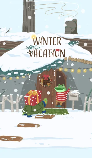 [LINE着せ替え] Guaguaかえるの冬休みの画像1