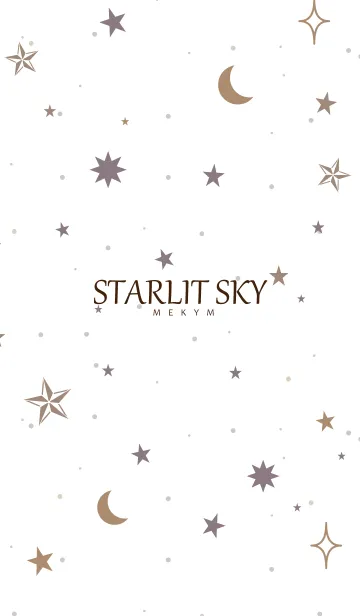 [LINE着せ替え] STARLIT SKY-WHITE 21の画像1