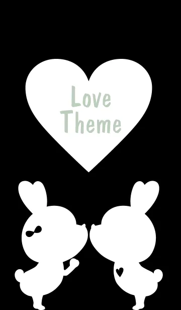 [LINE着せ替え] LOVE THEME Black and White 70の画像1