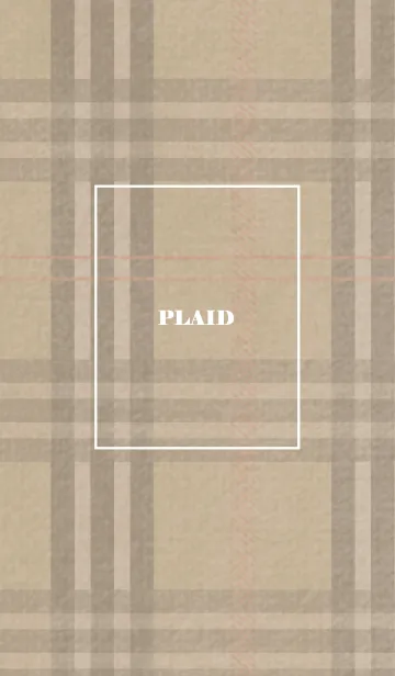 [LINE着せ替え] チェック柄 St 02 - ベージュ02の画像1