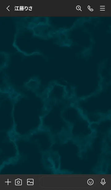 [LINE着せ替え] シンプルマーブル:ブラックグリーン大理石の画像2