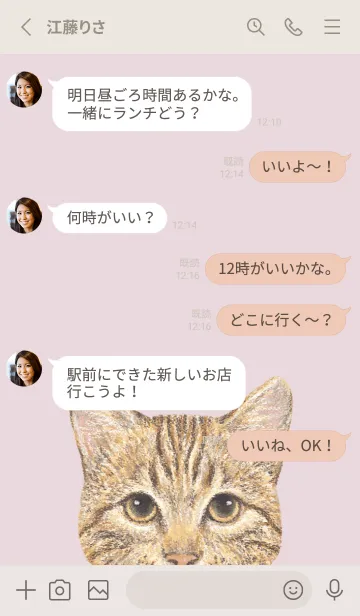 [LINE着せ替え] ICON CAT - ミックス - PASTEL PK/15の画像3