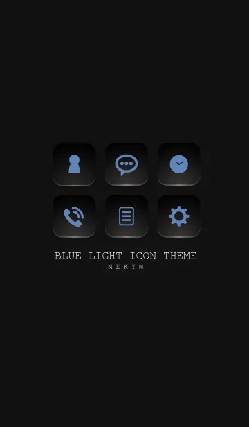 [LINE着せ替え] BLUE LIGHT ICON THEME-SWITCH 11の画像1