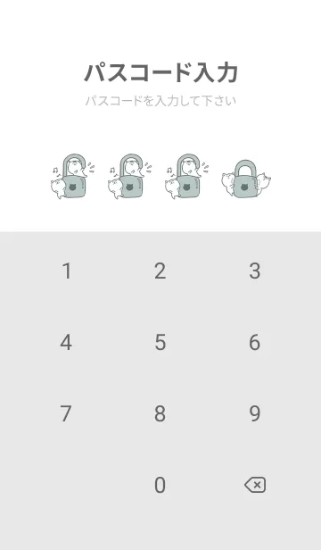 [LINE着せ替え] Naughty Kitten J-Light Gray Indigoの画像4