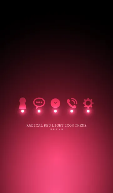 [LINE着せ替え] RADICAL RED LIGHT ICON THEMEの画像1