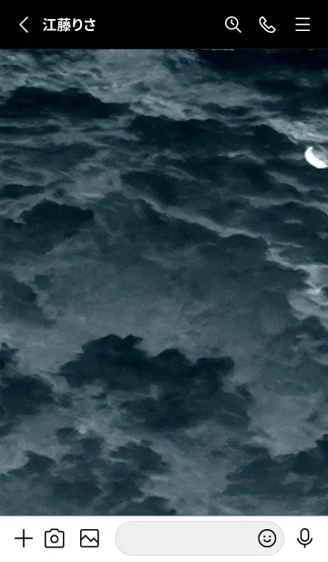 [LINE着せ替え] 夜の月 月の海 #DkBI_18。の画像2