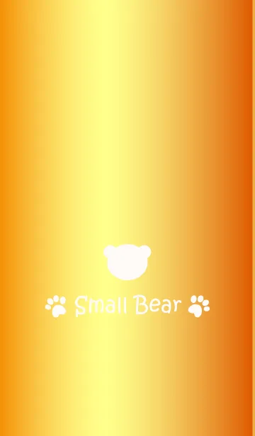 [LINE着せ替え] Small Bear *GLOSSYORANGE*の画像1