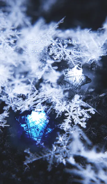 [LINE着せ替え] 雪の結晶と星の光 65の画像1