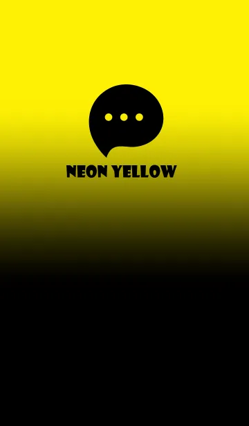 [LINE着せ替え] Black & Neon Yellow  Theme V3 (JP)の画像1