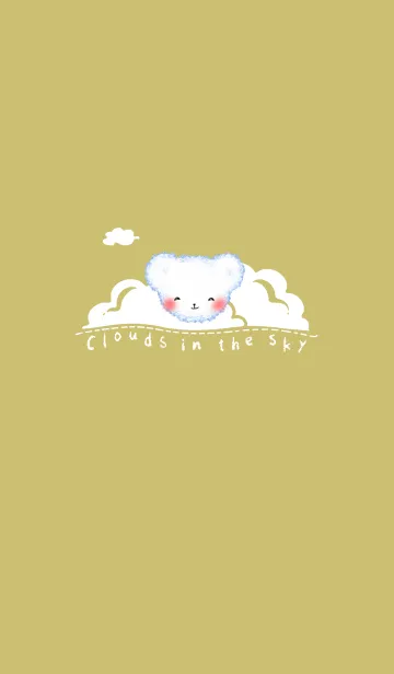 [LINE着せ替え] Cloud bear J-khakiの画像1