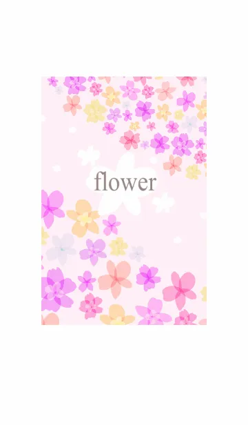 [LINE着せ替え] カラフル♪ハッピーな花模様・15の画像1