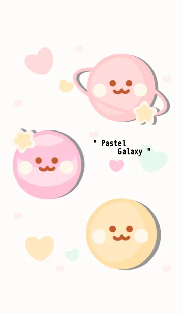 [LINE着せ替え] Happy pastel galaxyの画像1