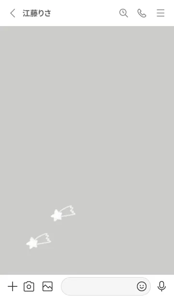 [LINE着せ替え] doodle stars(くすみ1-04)の画像2