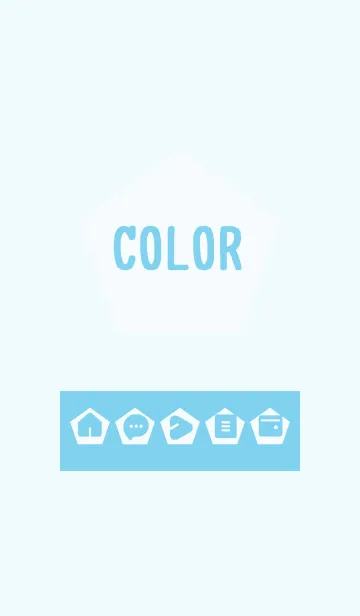[LINE着せ替え] blue color I13の画像1