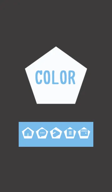 [LINE着せ替え] blue color I15の画像1