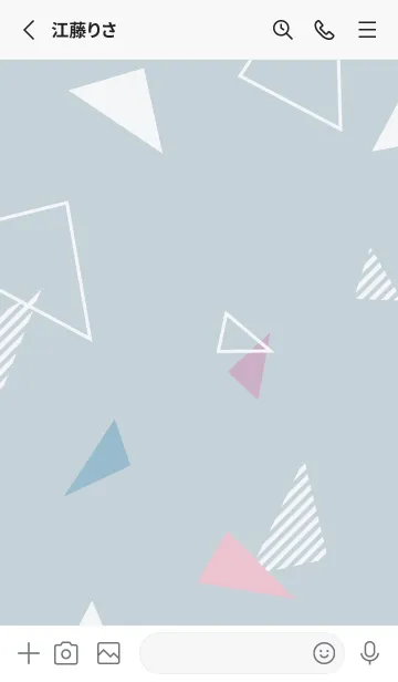 [LINE着せ替え] オシャレ 三角25の画像2